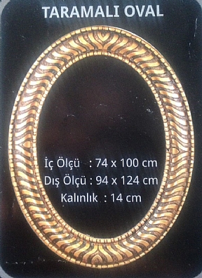 Taramalı Oval Ayna Modeli